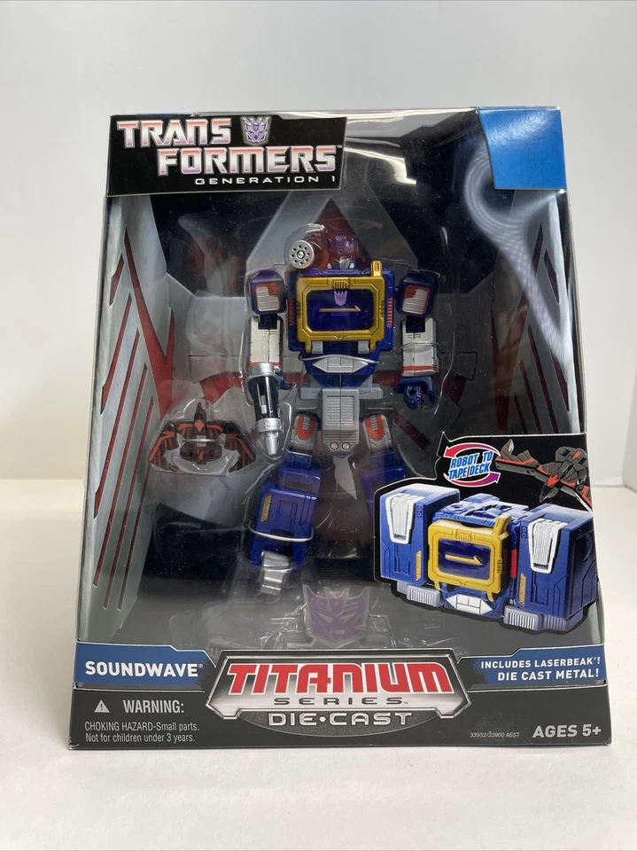 Hasbro Titanium Series Transformers 6 Cyber Hero Soundwave Action Figure