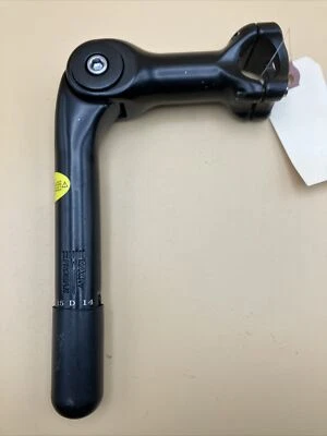 ProMax 90mm Adjustable Angle Stem 1 1/8" Quill 25.4mm Clamp Black - Image 1 of 3