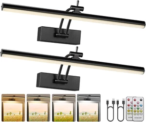 2 Pack Picture Lights for Wall Battery Operated, 16 Inch Wireless Art Lighting f - Picture 1 of 8