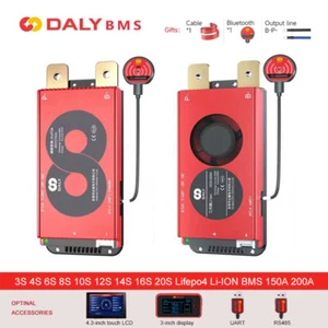 Daly Smart BMS lifepo4 Li-ION 3S-20S 150A 200A Bluetooth BMS mit Balance Posten - Bild 1 von 43