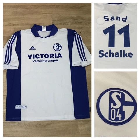 VINTAGE FC Schalke 04 shirt football 2001 2002 11# sand adidas Jersey size 2XL Cover