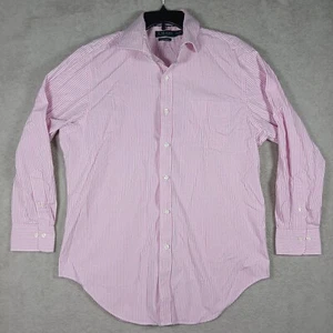 Camisa de Vestir LAUREN RALPH LAUREN Hombres Clásica Rosa Blanca a Rayas TALLA 16 1/2 32-33 - Imagen 1 de 15