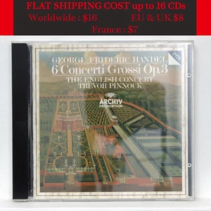 TREVOR PINNOCK ⸺ HANDEL 6 Concerti Grossi op.3 ⸺ ARCHIV CD full silver NM - Picture 1 of 2