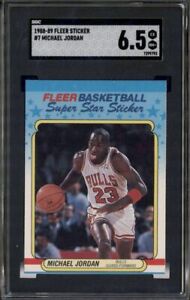 1988-89 Fleer Sticker #7 Michael Jordan SGC 6.5