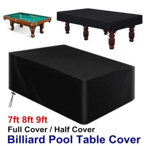 7/8/9FT Pool Snooker Billiard Table Cover Polyester Waterproof Dust Cap Outdoor - Picture 1 of 17
