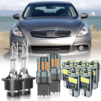 Faro LED + marcador lateral + bombillas de señal de giro para Infiniti G37 sedán 2010-13 Foto 1 de 4