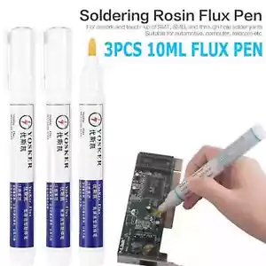 3X 10ml 951 Soldering Rosin Flux Pen Free-cleaning For Soldering Solar Panel - Picture 1 of 6