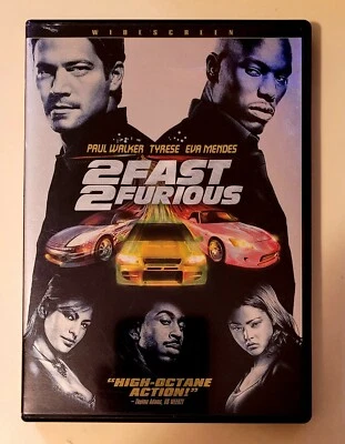2 Fast 2 Furious DVD, Widescreen, Paul Walker, Tyrese, Eva Mendes, Free Shipping - Image 1 of 3