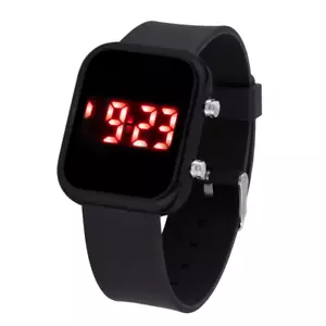 70s Retro Style Red LED Digital Watch - Unisex for Men, Women, Boys, Girls - Picture 1 of 4