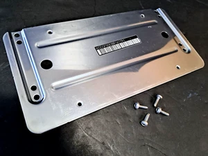MERCEDES STAINLESS STEEL PLATE NUMBER MOUNTING BRACKET FRAME HOLDER W204 C300 - Picture 1 of 11