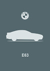 Affiche - BMW E63 6-Series - (A4 A3 A2 Tailles) Art Imprimé Voiture Silhouette