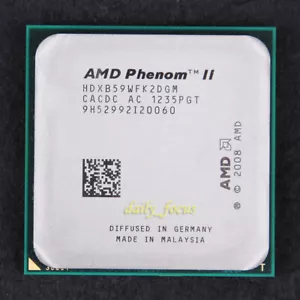 AMD Phenom II X2 B59 3.4 GHz HDXB59WFK2DGM CPU Processor 533 MHz Socket AM3 1 MB - Picture 1 of 2