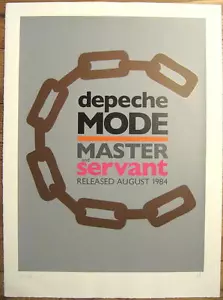 DEPECHE MODE KUNSTDRUCK VON MARK HIGENBOTTAM MASTER AND SERVANT 300 PIECES LIMIT - Bild 1 von 1