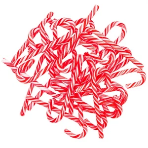 Weihnachtsbaum Zuckerstangen Pfefferminz Dekoration Süßigkeiten Strumpf Box Geschenk x72 - Bild 1 von 9