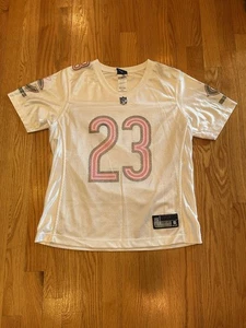 Chicago Bears Devin Hester NFL Football Jersey White/Pink Women’s Medium Reebok - Picture 1 of 10