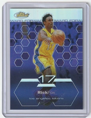 2002/03 NBA Basketball Finest L.A. Lakers Star Rick Fox #'d Refractor Card #93 - Image 1 of 2