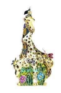JAY STRONGWATER MAMA UND BABY GIRAFFE WEIHNACHTEN GLASSCHMUCK NEU BOX URLAUB - Bild 1 von 8