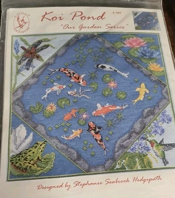 Pegasus Originals ~ Koi Pond Counted Cross Stitch Chart - #389 - Image 1 of 2