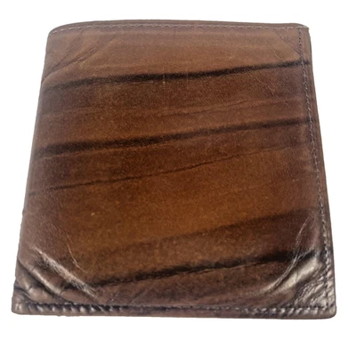 Cartera organizadora de billeteras de cuero de vaca plegable para hombre Rolfs clásica vintage Foto 1 de 4