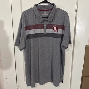 Oklahoma Sooners Colosseum Gray Polo Shirt Size XXL - Picture 1 of 10