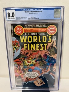 World’s Finest Comics #254 (1979) DC Dollar Comic Superman Batman , CGC 8.0 - Picture 1 of 10