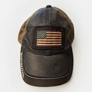 Winchester Hat Cap American Flag Mesh Snapback Breathable Adjustable Faded - Picture 1 of 4