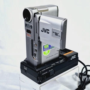 JVC GR-DVM5 Digital Video Mini Camera Camcorder AC Charger Station Tested - Picture 1 of 17