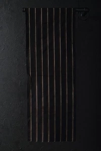 Japanese Fabric Cotton Vintage Kimono Antique Indigo Blue SHIMA 52"/KIQ07/90 - Picture 1 of 12