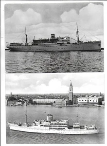 Adriatica Societa di Navigazione Venezia MS Messapia Filippo Grimon Liner 2 PC - Picture 1 of 1