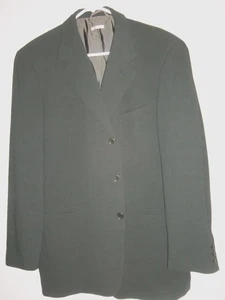 BA402- MINT Vestimenta LIGHT SILKY CRISP WOOL DARK BROWN 3 Btn BLAZER - 42R (52) - Picture 1 of 7