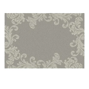 Fußmatte Grau 70x100 cm Polyester Latex rutschfest saugfähig Badematte weich - Bild 1 von 5