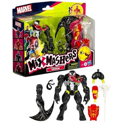 MixMashers Marvel Venom Custom Spider-Man Mix-and-Match Deluxe Action Figure Toy - Image 1 of 4