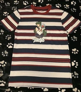 Lunchbox Sailor Moon Sailor Pluto gestreiftes Tshirt Herren XS ohne Etikett - Bild 1 von 4