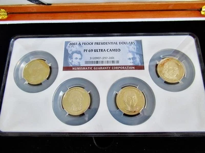 2007 Proof Presidential Dollar Boxed Set PF69 Ultra Cameo, NGC - Image 1 of 4