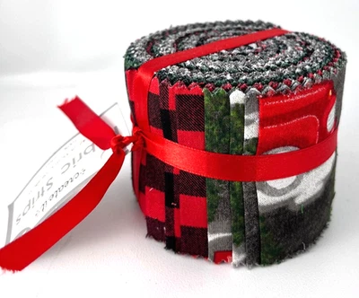 Jelly Roll Fabric 20 Strips Christmas Quilting Sewing Crafts Cotton 2.5"x 42" - image 1 of 4