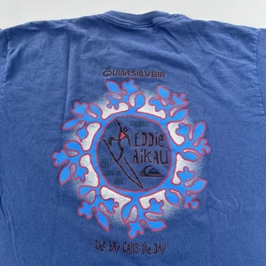 Vintage 1997 Quicksilver In Memory Of Eddie Aikau Shirt Sz Large Surf Tee Rare - Bild 1 von 9