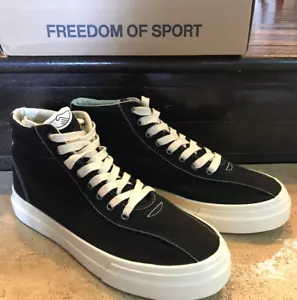 Stepney Workers Club (S.W.C) High Top Canvas Black Sneakers Trainers Men’s US 12 - Picture 1 of 5