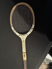 New Vintage Spalding Signature Pancho Gonzales Wooden Tennis Racquet Sports Bar