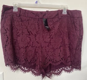 NWT Torrid Women’s Wine Tasting Lace Short Size 18,  $44.90 - Picture 1 of 3