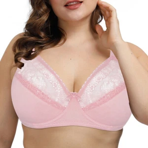 Slightly Padded Plus Size Brassiere Womens Bras Push Up Bra Busty Sexy Lingerie - Picture 1 of 39