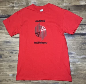 Portland Trailblazers Hardwood Classics By Majestic Short Sleeve Size Medium - Picture 1 of 5