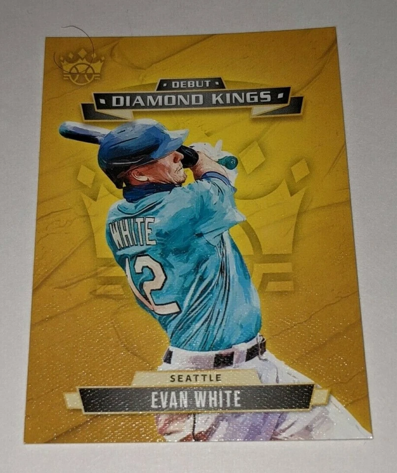 EVAN WHITE 2021 Panini Diamond Kings DK DEBUT Rookie RC SEATTLE MARINERS DDK-SM - Image 1 of 2