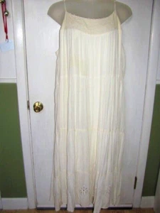 NWT $78 LAUREN CONRAD Crochet Lace Floral Cutout Tiered LINED Maxi Dress 4X 5X - Picture 1 of 3