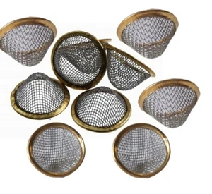 cone shaped gauzes mesh bowl STAINLESS CONICAL 15mm or 20mm PIPE SCREENS filter - Picture 1 of 9