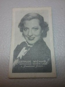 Gertrude Michael  "Notorious Sophie Lang" 1934 T84 Golden Grain