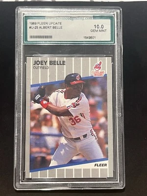 Actualización Fleer 1989 - #U-25 Albert Belle (RC) AGS gema como nueva 10 Foto 1 de 2