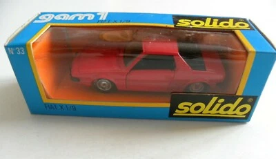 1/43 FIAT X 1/9 rouge SOLIDO n°33 gam 1 - Photo 1/4