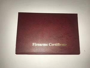 CERTIFICADO DE ARMAS DE FUEGO ÚNICO MARRÓN-GOL-impreso / TITULAR DE LICENCIA/BILLETERA - SGC/FAC - Imagen 1 de 2