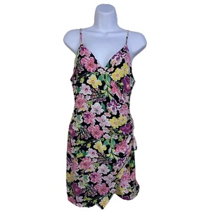 Free People En Elly NWT 4si3nna Cassie Mini Floral Wrap Spaghetti Strap Dress M - Picture 1 of 11