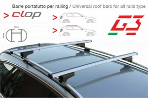 BARRE PORTATUTTO ALLUMINIO G3 CON CHIAVE BMW X1 E84-F48-U11 DAL 2009- CON RAIL - Imagen 1 de 2